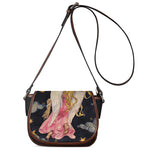 Watercolor Virgo Zodiac Sign Print Saddle Bag