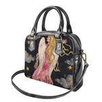 Watercolor Virgo Zodiac Sign Print Shoulder Handbag
