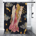 Watercolor Virgo Zodiac Sign Print Shower Curtain