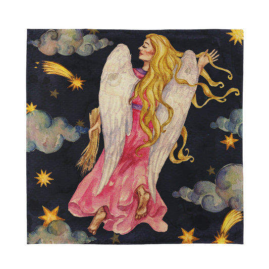 Watercolor Virgo Zodiac Sign Print Silk Bandana
