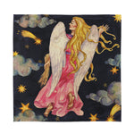 Watercolor Virgo Zodiac Sign Print Silk Bandana
