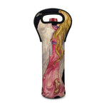 Watercolor Virgo Zodiac Sign Print Single Neoprene Wine Tote