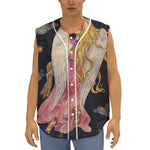 Watercolor Virgo Zodiac Sign Print Sleeveless Baseball Jersey