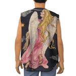 Watercolor Virgo Zodiac Sign Print Sleeveless Baseball Jersey