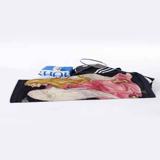 Watercolor Virgo Zodiac Sign Print Sports Towel