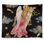 Watercolor Virgo Zodiac Sign Print Tapestry