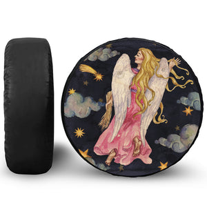 Watercolor Virgo Zodiac Sign Print Tire Cover