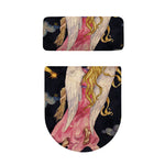 Watercolor Virgo Zodiac Sign Print Toilet Lid And Tank Cover Set