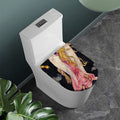 Watercolor Virgo Zodiac Sign Print Toilet Lid Cover