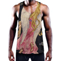 Watercolor Virgo Zodiac Sign Print Men's Workout Tank Top