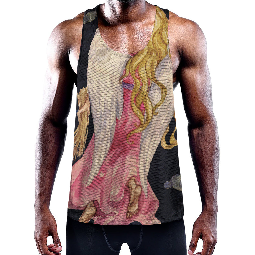 Watercolor Virgo Zodiac Sign Print Training Tank Top