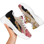 Watercolor Virgo Zodiac Sign Print White Chunky Shoes