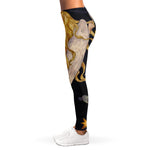 Watercolor Virgo Zodiac Sign Print Women's Leggings
