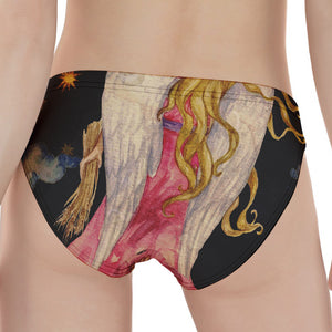 Watercolor Virgo Zodiac Sign Print Women's Panties