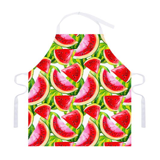 Watercolor Watermelon Pattern Print Adjustable Apron