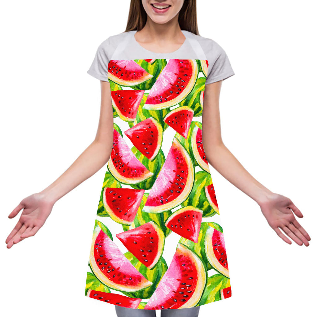 Watercolor Watermelon Pattern Print Adjustable Apron