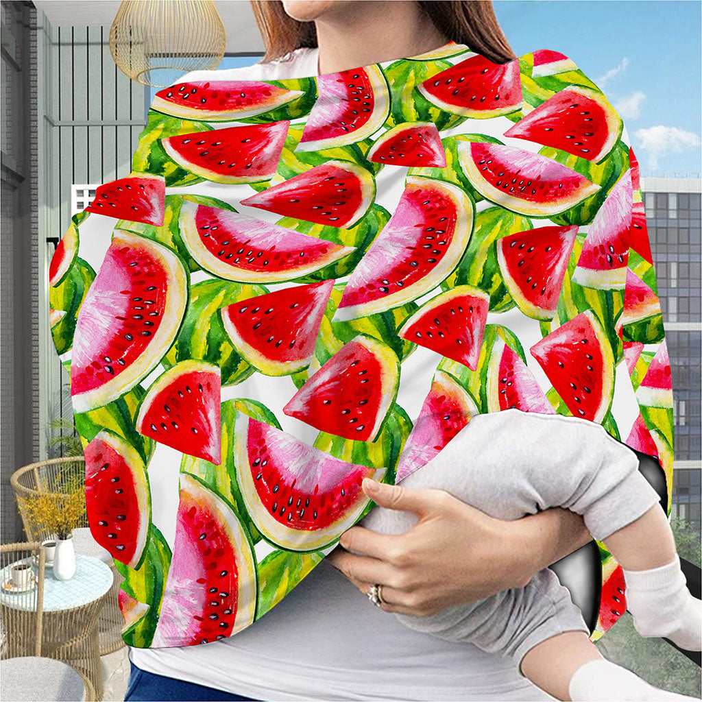 Watercolor Watermelon Pattern Print Baby Seat Cover