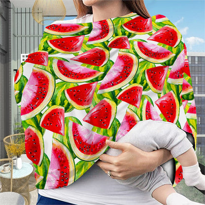 Watercolor Watermelon Pattern Print Baby Seat Cover