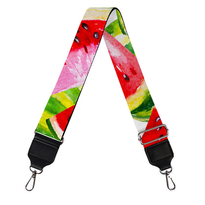 Watercolor Watermelon Pattern Print Bag Strap
