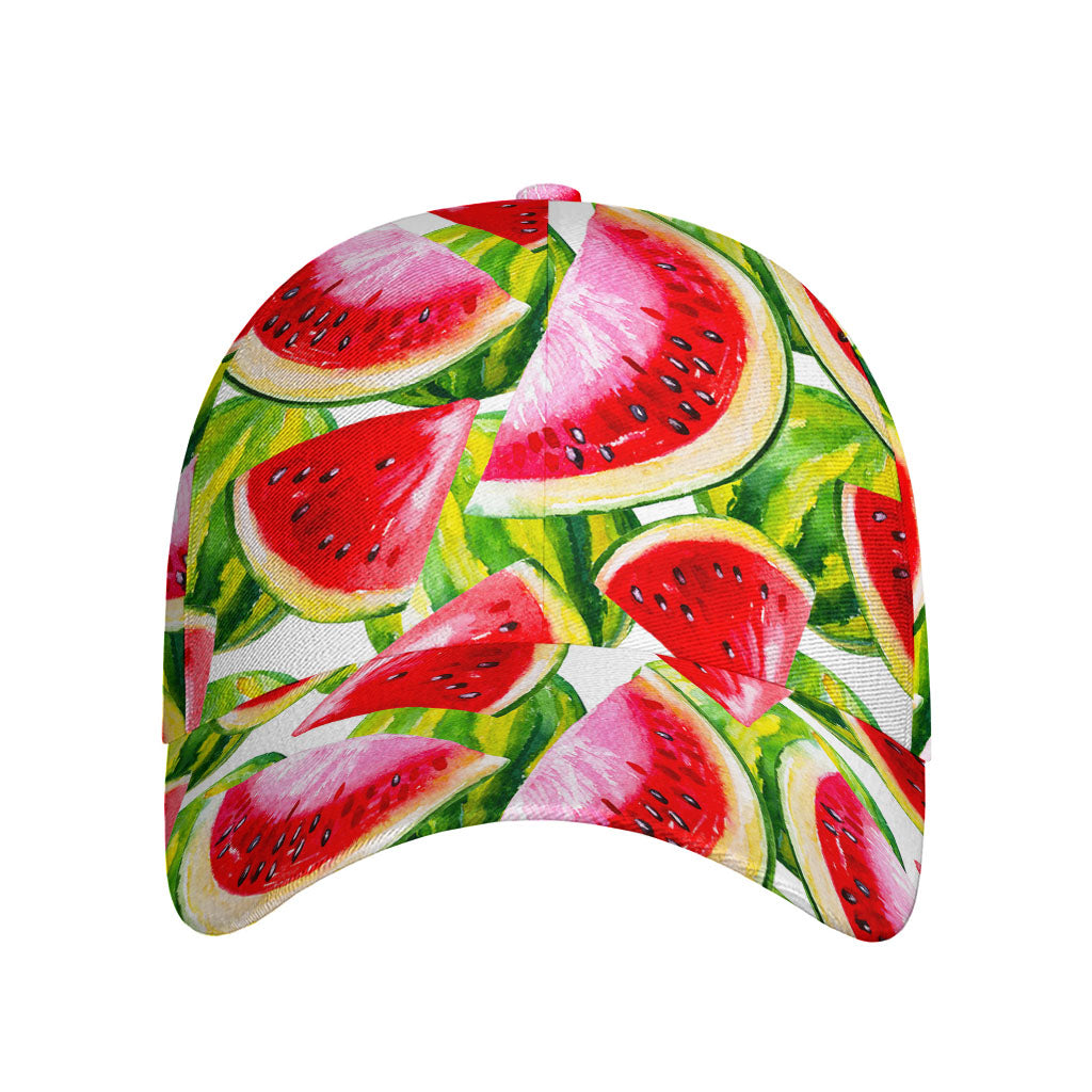 Watercolor Watermelon Pattern Print Baseball Cap