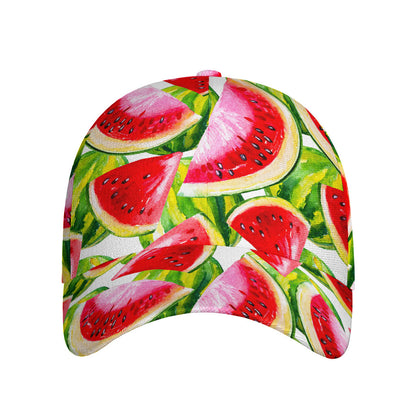 Watercolor Watermelon Pattern Print Baseball Cap