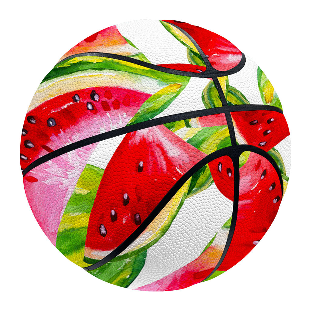 Watercolor Watermelon Pattern Print Basketball