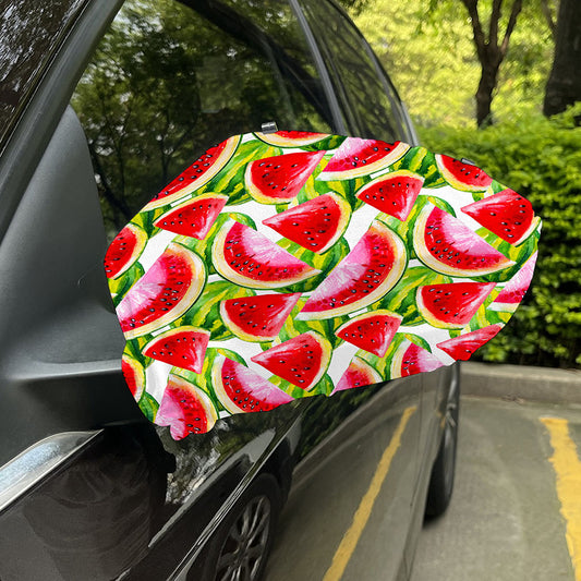 Watercolor Watermelon Pattern Print Car Side Mirror Covers