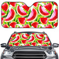 Watercolor Watermelon Pattern Print Car Windshield Sun Shade