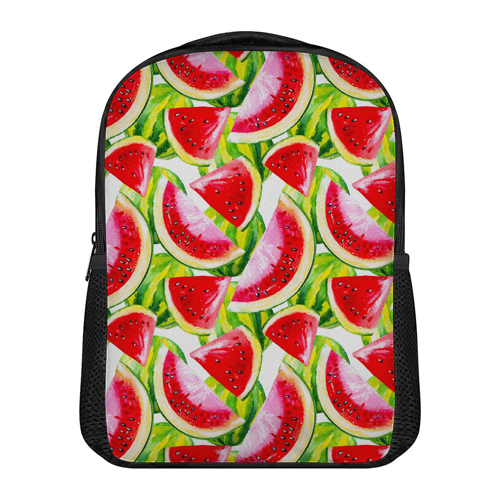 Watercolor Watermelon Pattern Print Casual Backpack