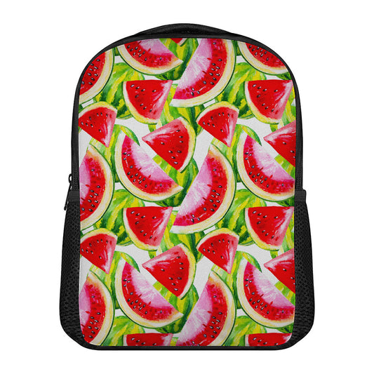 Watercolor Watermelon Pattern Print Casual Backpack