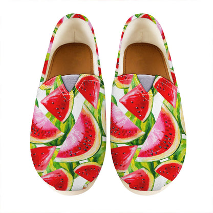 Watercolor Watermelon Pattern Print Casual Shoes