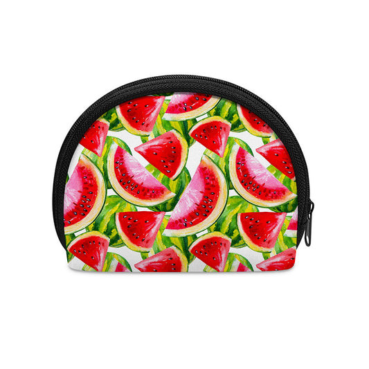 Watercolor Watermelon Pattern Print Coin Purse