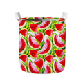 Watercolor Watermelon Pattern Print Collapsible Laundry Basket