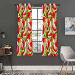 Watercolor Watermelon Pattern Print Curtain