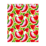 Watercolor Watermelon Pattern Print Curtain