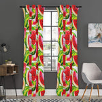 Watercolor Watermelon Pattern Print Curtain