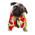 Watercolor Watermelon Pattern Print Dog Zip Up Hoodie