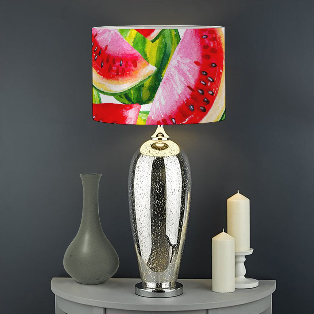 Watercolor Watermelon Pattern Print Drum Lamp Shade
