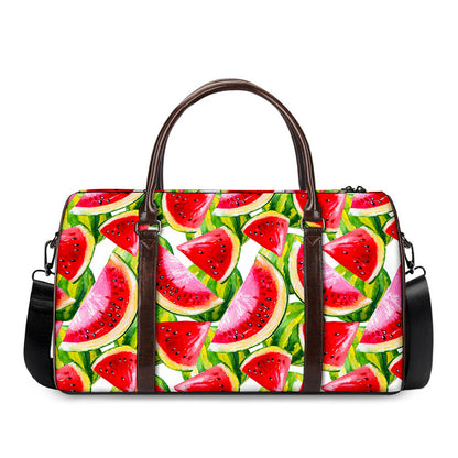 Watercolor Watermelon Pattern Print Duffle Bag