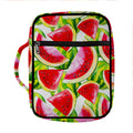 Watercolor Watermelon Pattern Print Front Pocket Bible Bag
