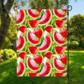 Watercolor Watermelon Pattern Print Garden Flag