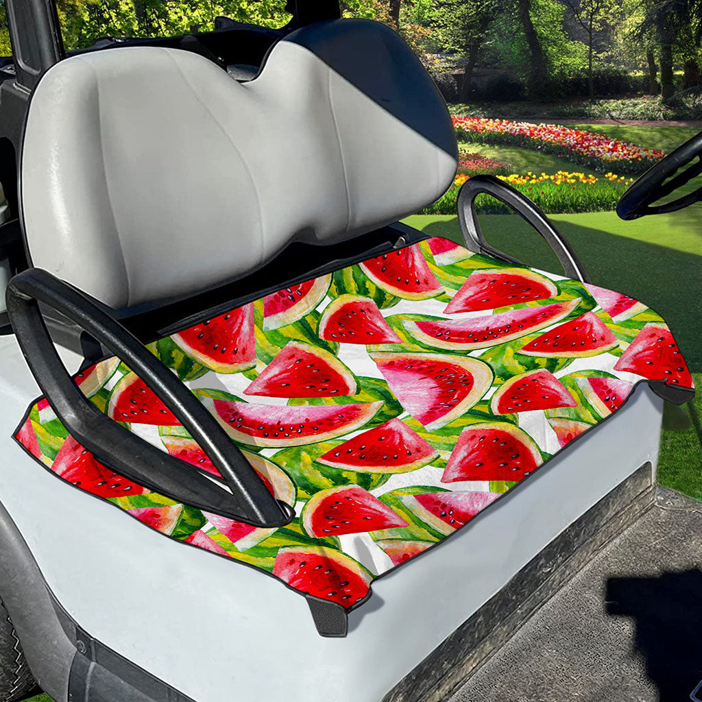 Watercolor Watermelon Pattern Print Golf Cart Seat Cover