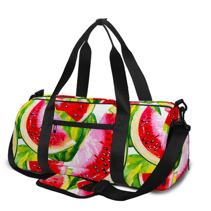 Watercolor Watermelon Pattern Print Gym Bag