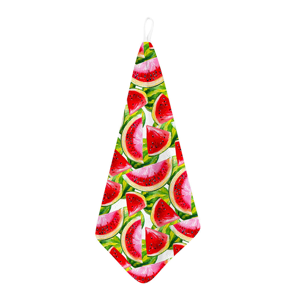 Watercolor Watermelon Pattern Print Hand Towel