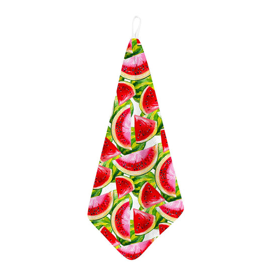 Watercolor Watermelon Pattern Print Hand Towel