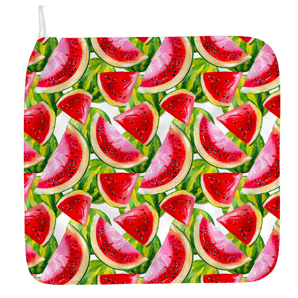 Watercolor Watermelon Pattern Print Hand Towel