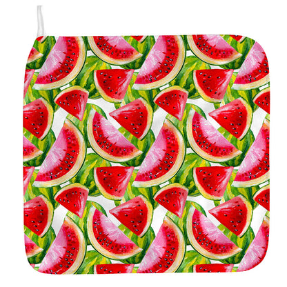 Watercolor Watermelon Pattern Print Hand Towel