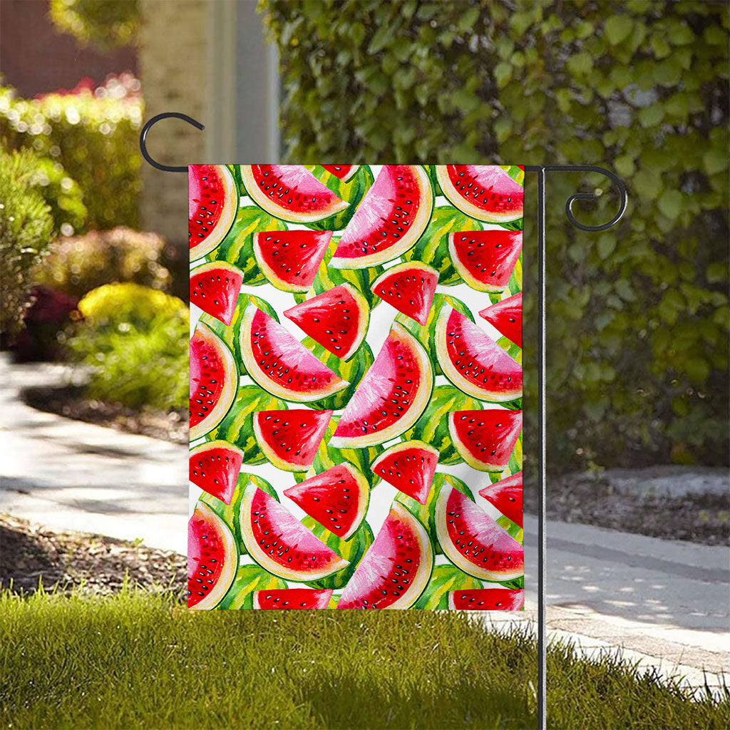 Watercolor Watermelon Pattern Print House Flag