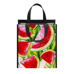 Watercolor Watermelon Pattern Print Insulated Lunch Tote