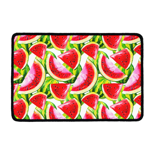 Watercolor Watermelon Pattern Print Kitchen Mat